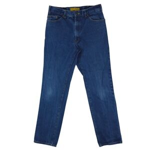 Real Ranch Premium Jeans Mens 33x36 Blue Cotton Denim‎ Straight Leg Workwear